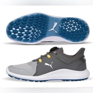 Puma Ignite Fasten8 Disc Men’s Golf Shoes-High Rise/Silver/Quick Shade-Size 12🔥